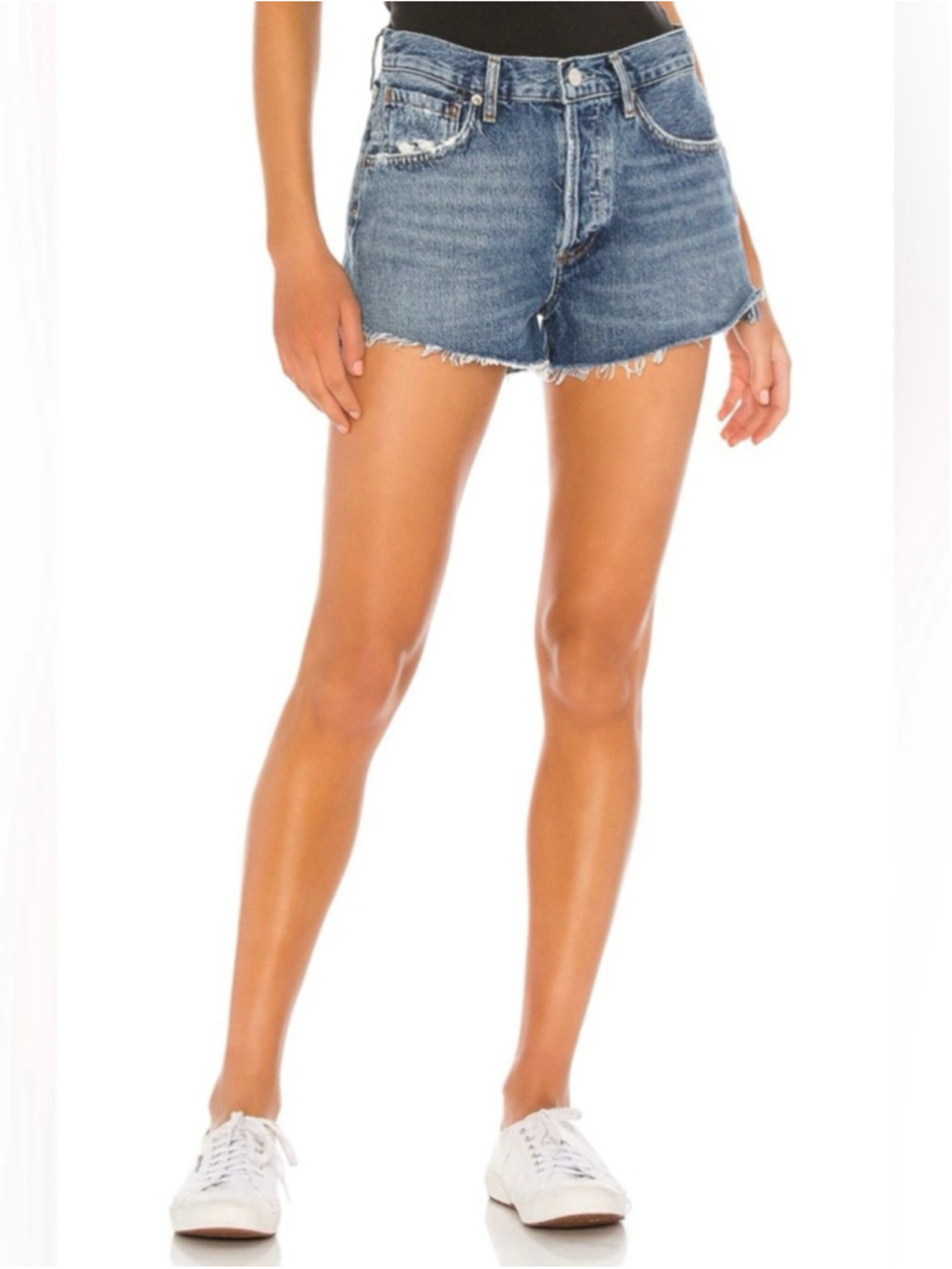 Agolde Parker Vintage Cut Off Short in Lowkey Size 25